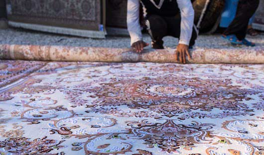 روش اصولی لول کردن قالی در قالیشویی شهرک آزادی